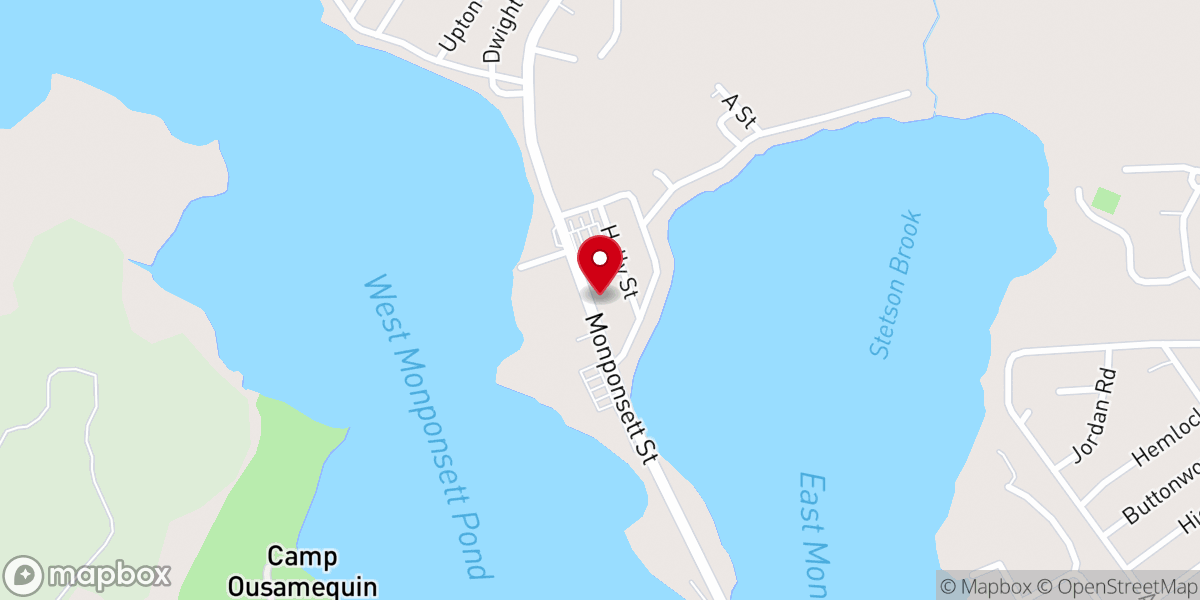 Map showing location of Our Lady of the Lake Parish Center & Office