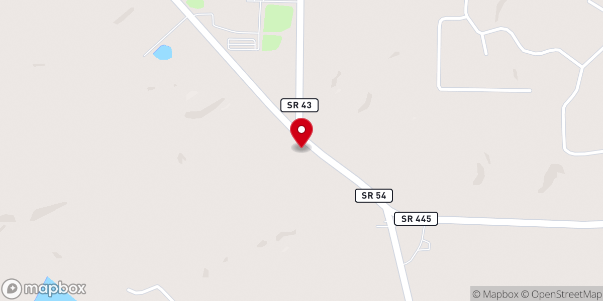 Map showing location of Pentecostal Church
