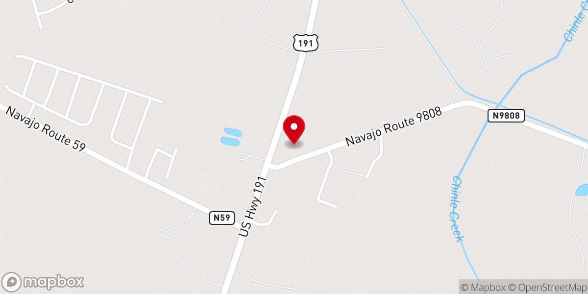 Map showing location of St. Anthony Catholic Church