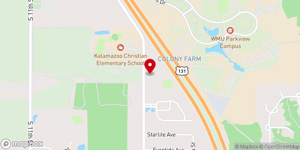 Map showing location of 12th Street Baptist Church