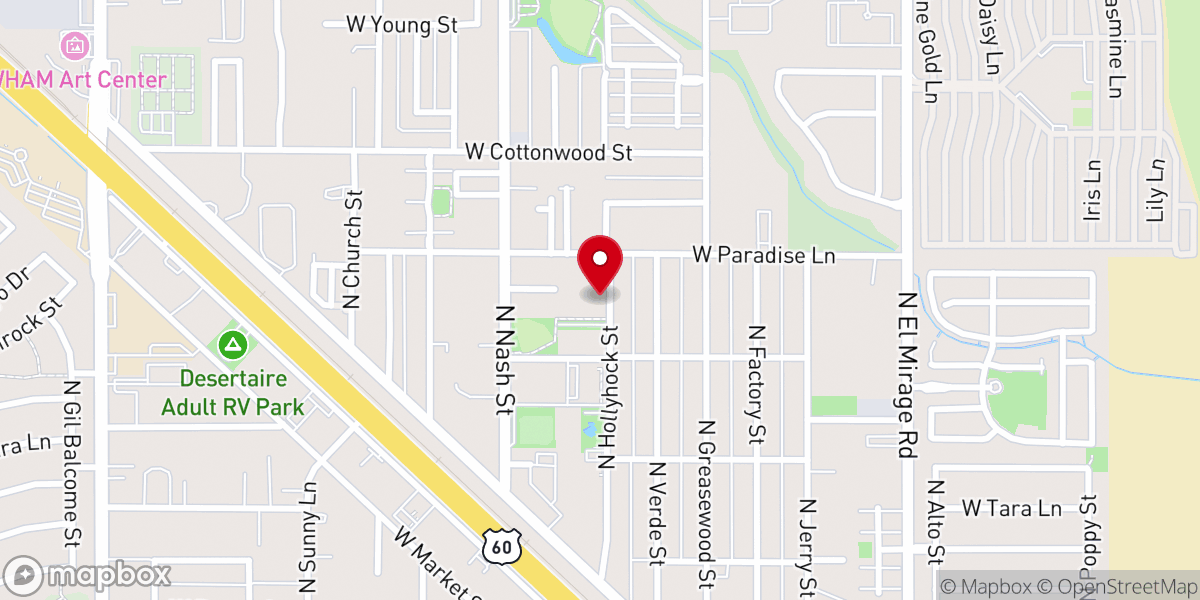 Map showing location of Becoming Transformed Healing