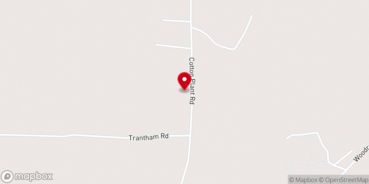 Map showing location of Pilgrims Rest Baptist Church