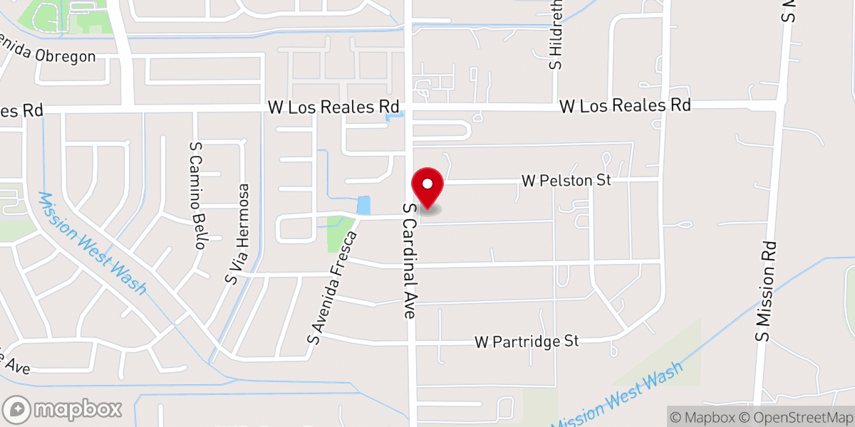 Map showing location of Sonrise Baptist Church