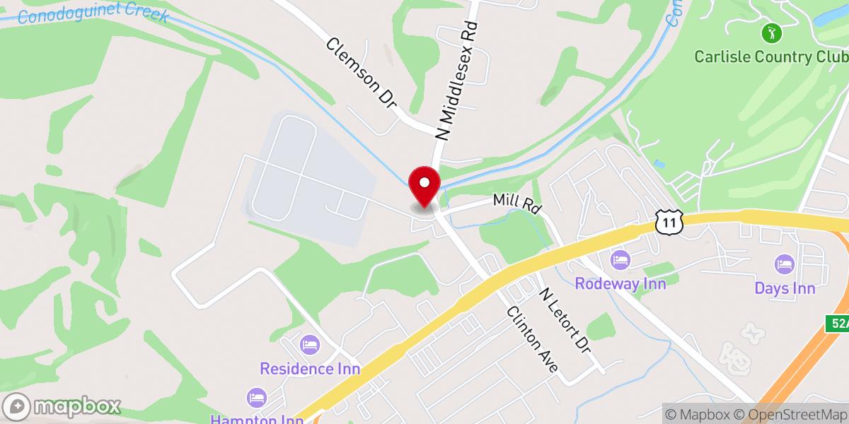 Map showing location of Reformed Mennonite Church - Middlesex
