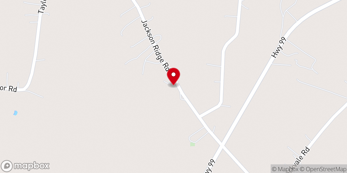 Map showing location of Rockvale Church of God