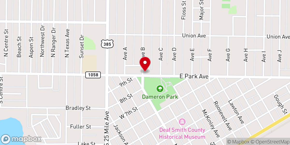 Map showing location of Immanuel Lutheran Church