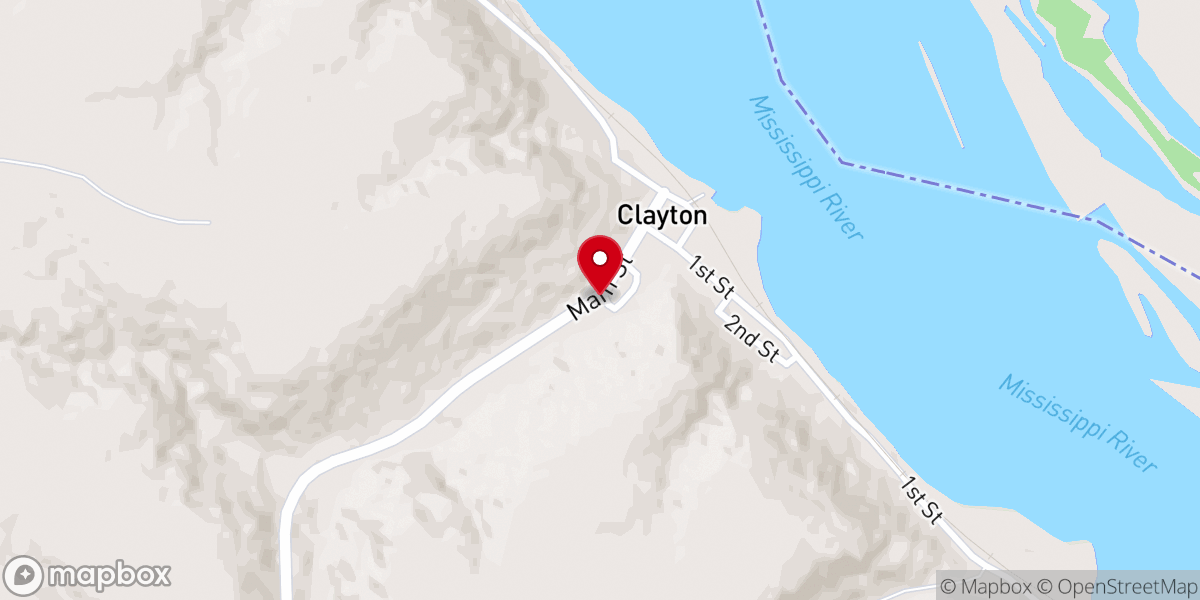 Map showing location of Peace Evangelical Lutheran