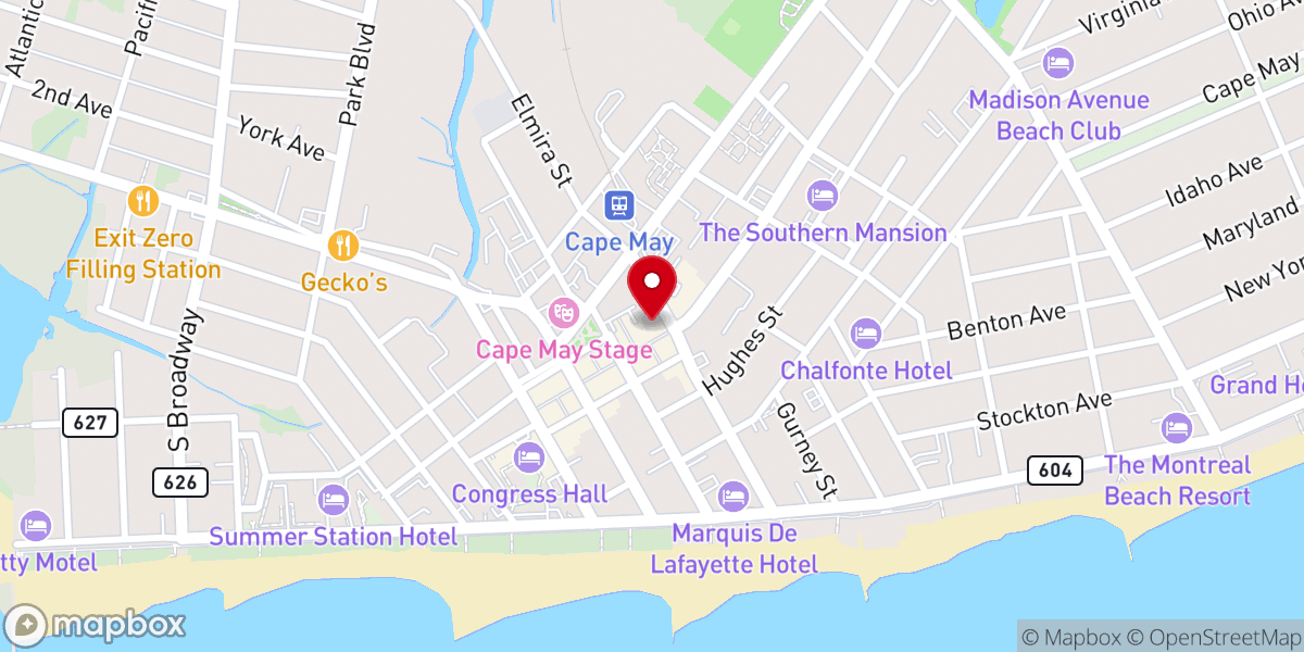 Map showing location of Our Lady Star of the Sea Roman Catholic Church