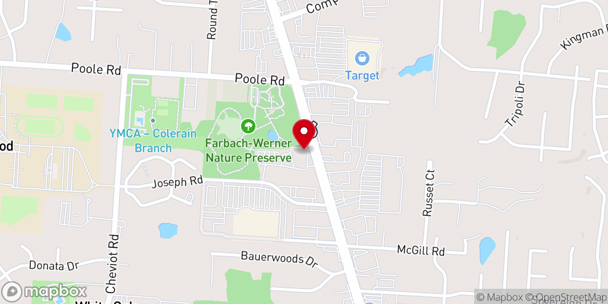 Map showing location of Groesbeck Church