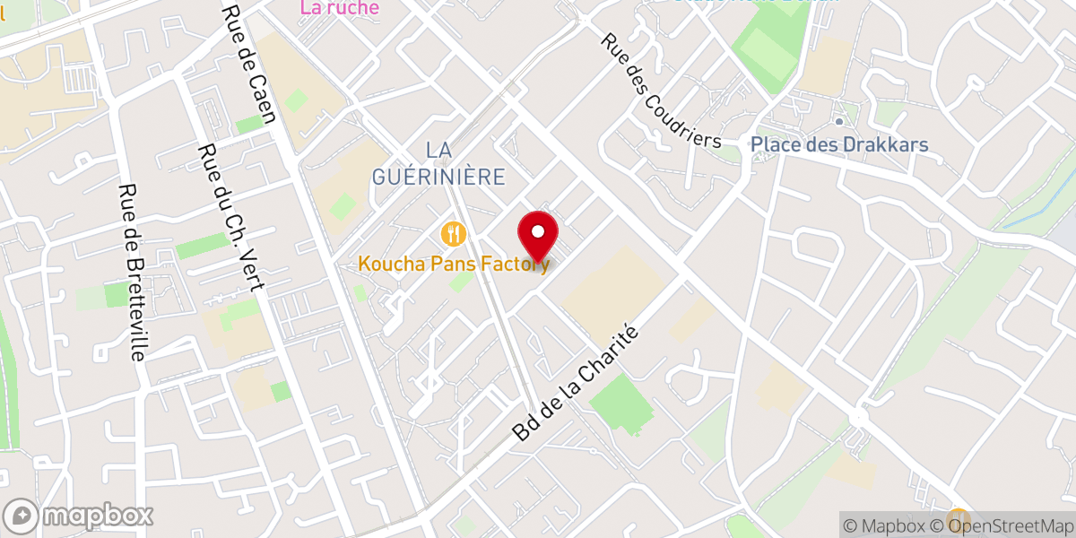 Map showing location of Église du Sacré-Coeur de La Guérinière