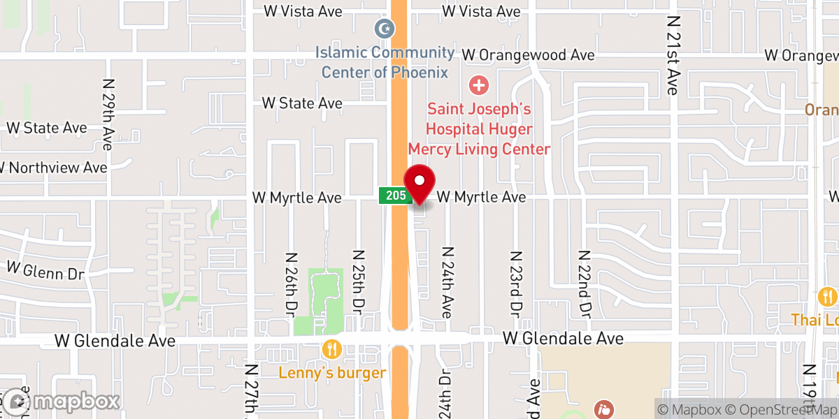 Map showing location of Black Canyon Church of Christ