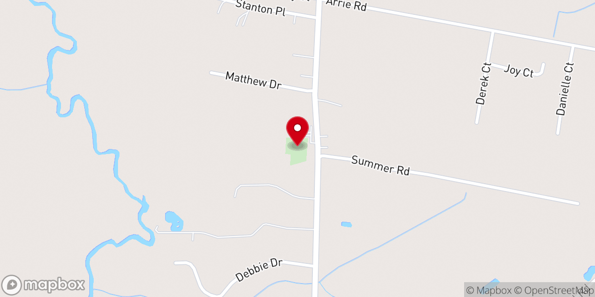 Map showing location of Mt Calvary Baptist Church