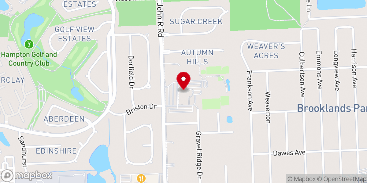 Map showing location of St. Mary of the Hills Roman Catholic Church
