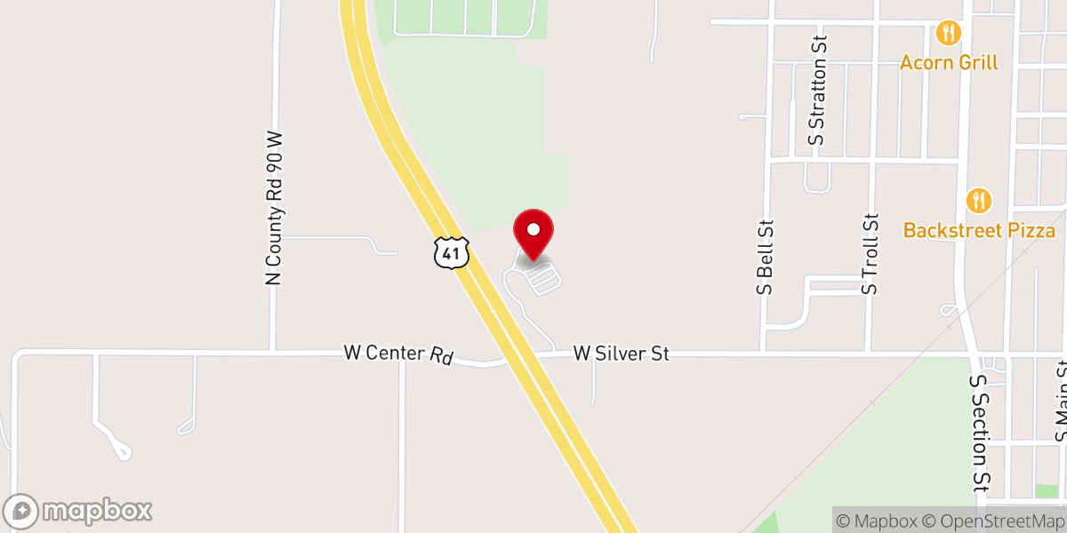 Map showing location of Holmes Memorial Chapel