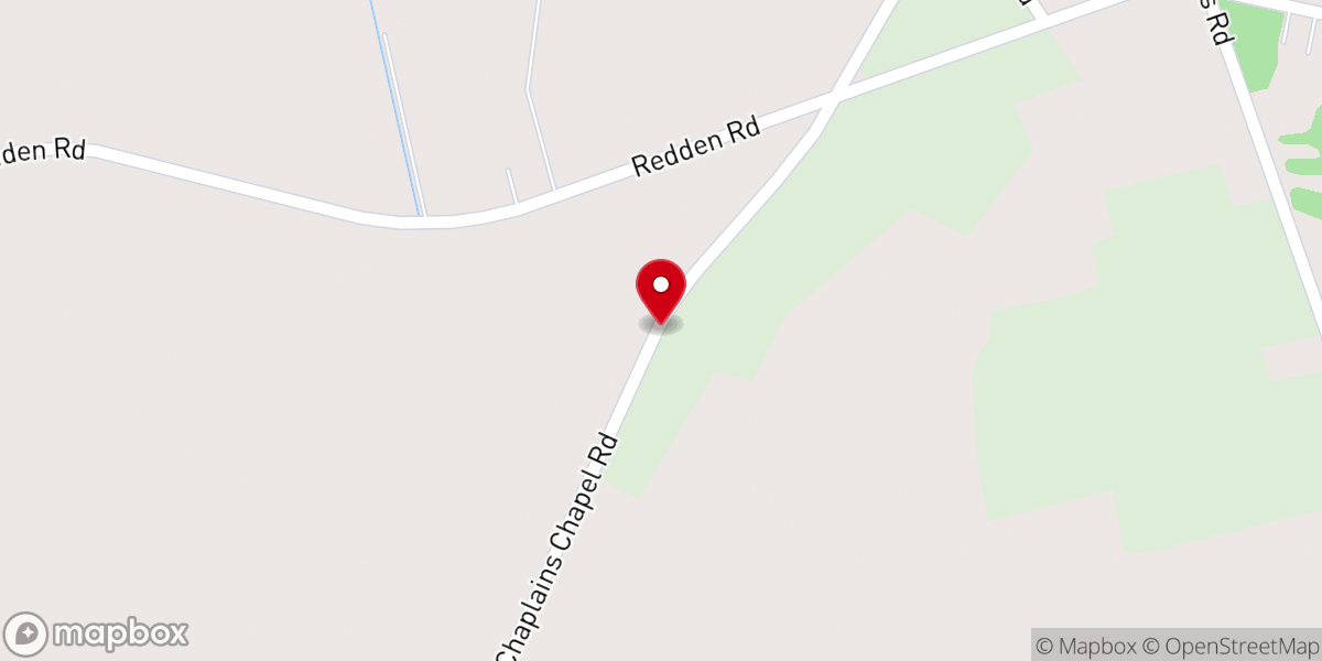 Map showing location of Chaplains Chapel United Methodist