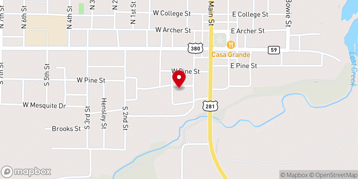 Map showing location of Mt Pisgah Christian Methodist