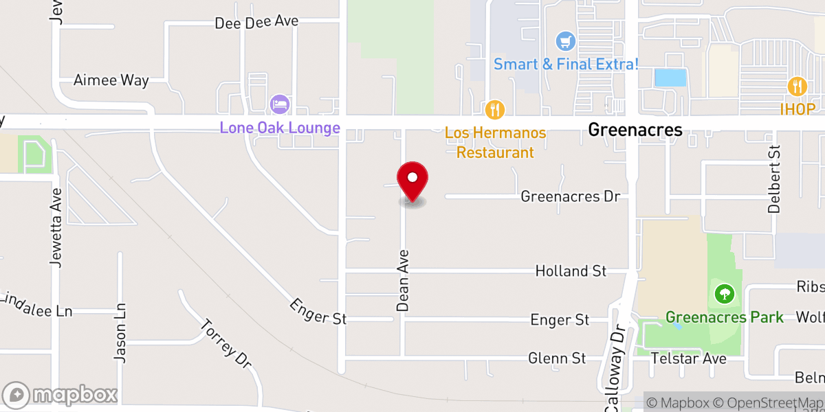 Map showing location of Highland Congregation Church of Christ