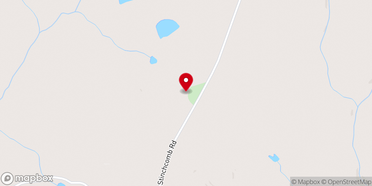 Map showing location of Stinchcomb United Methodist Church