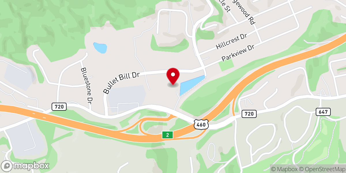 Map showing location of Parkview Church