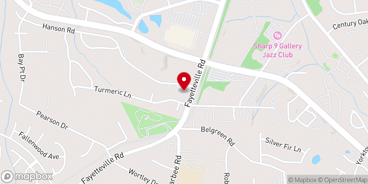 Map showing location of Morning Star Missionary Baptist Church