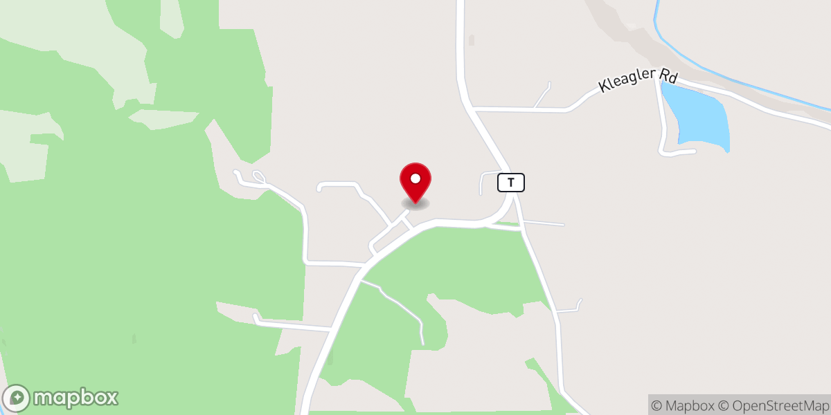 Map showing location of Warren Church
