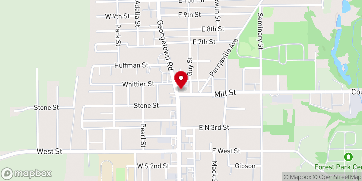 Map showing location of First Church of Christ