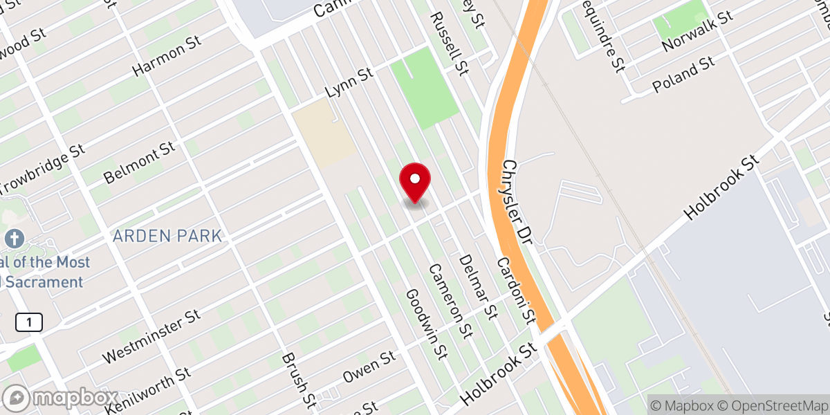 Map showing location of Reedeemed Temple C.O.O.L.J.C. of the Apostolic Faith