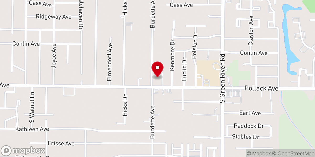 Map showing location of Assembly of Faith