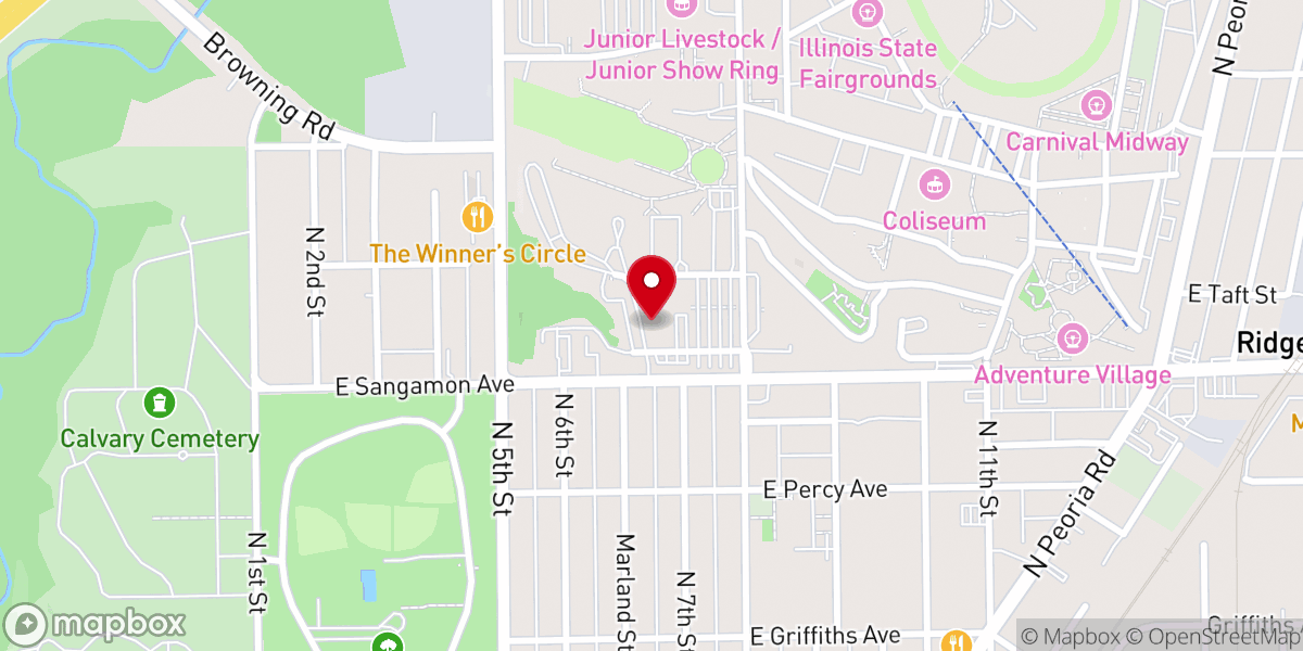 Map showing location of Holy City Missionary Baptist Church