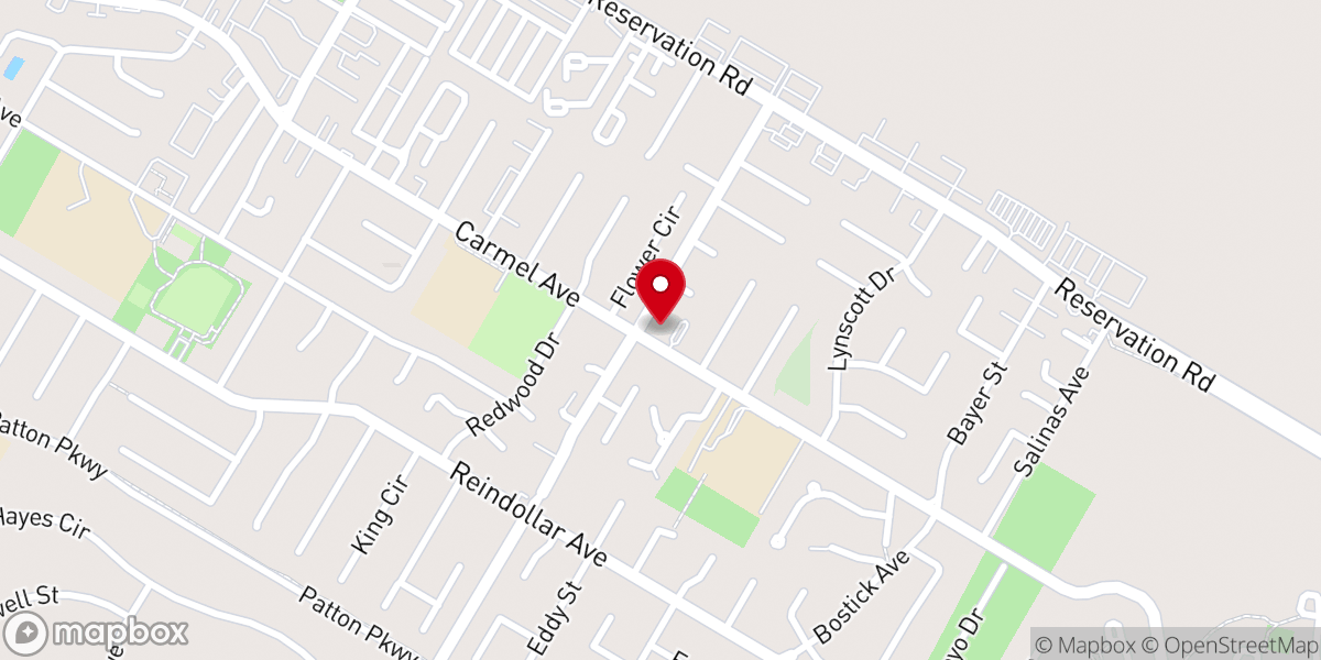 Map showing location of Epiphany Lutheran Church