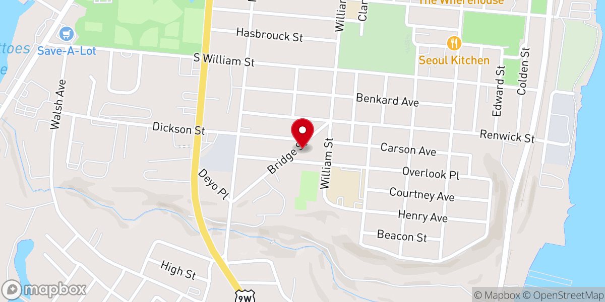 Map showing location of Church of God By Faith