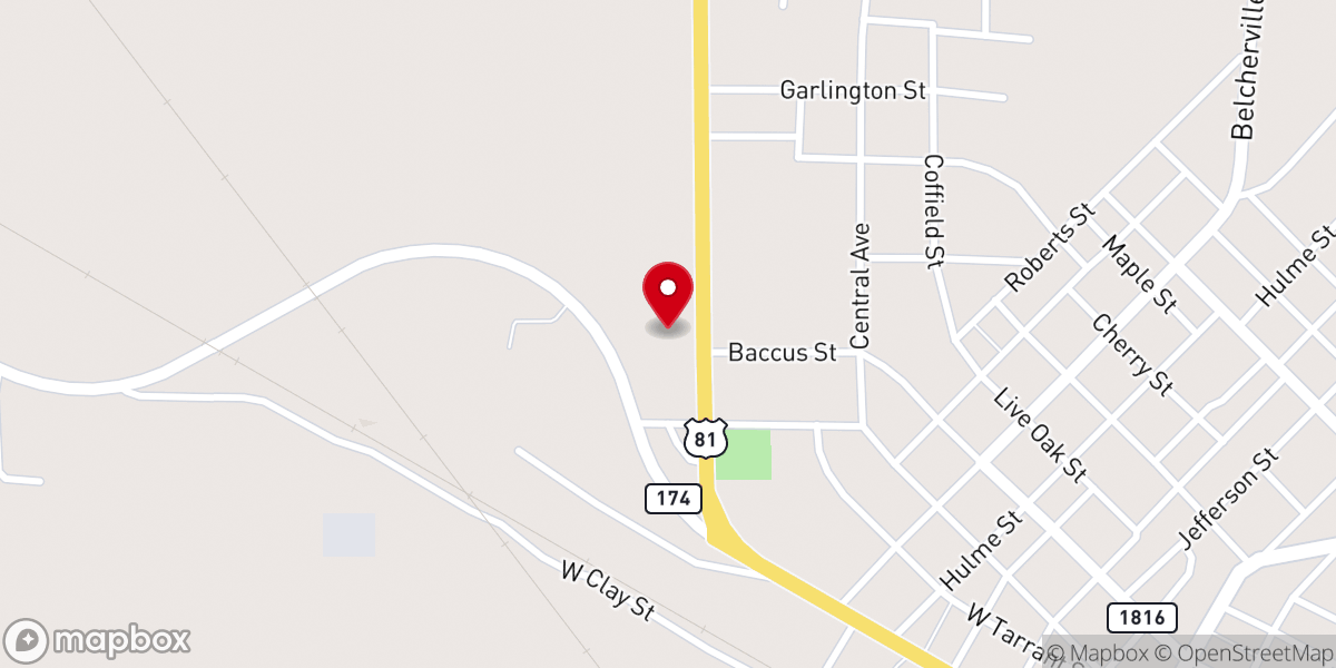 Map showing location of St Patrick's Anglican Church