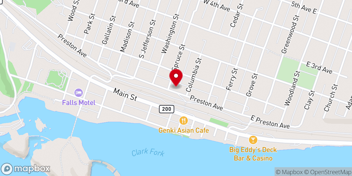 Map showing location of St. William Catholic Church