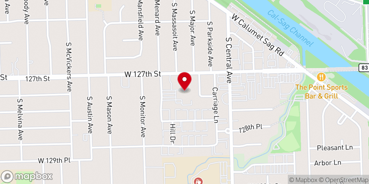 Map showing location of Incarnation Catholic Church