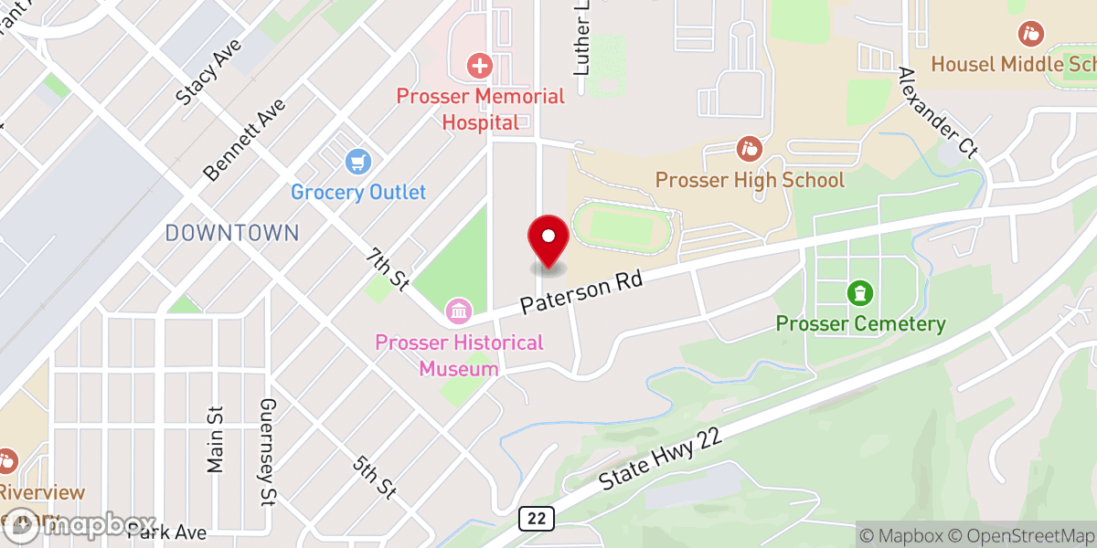 Map showing location of Harvest Valley Calvary Chapel