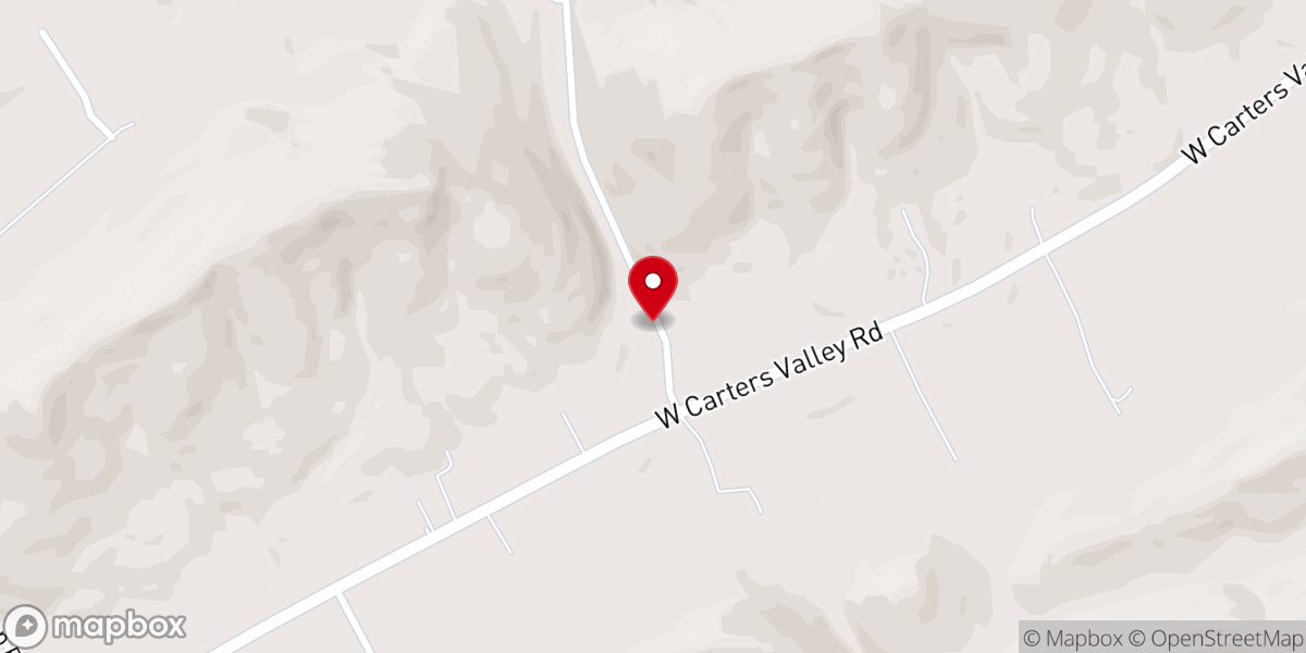Map showing location of Amis Chapel