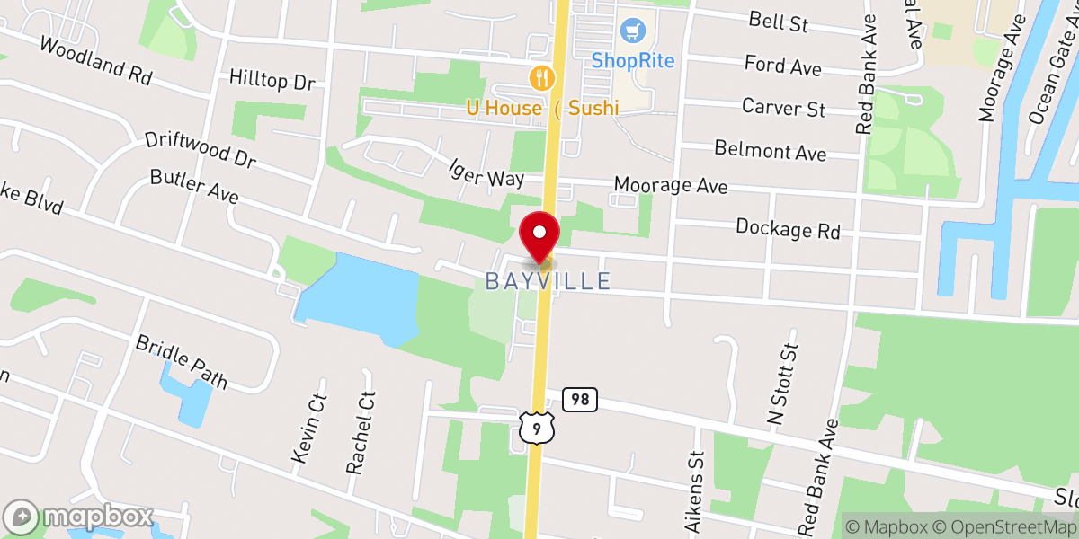 Map showing location of ABC