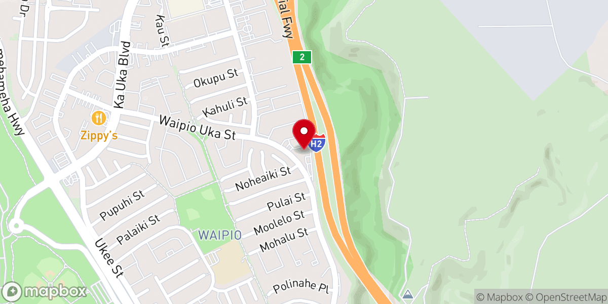 Map showing location of Grace Fellowship Hawaii Church & Children's Center