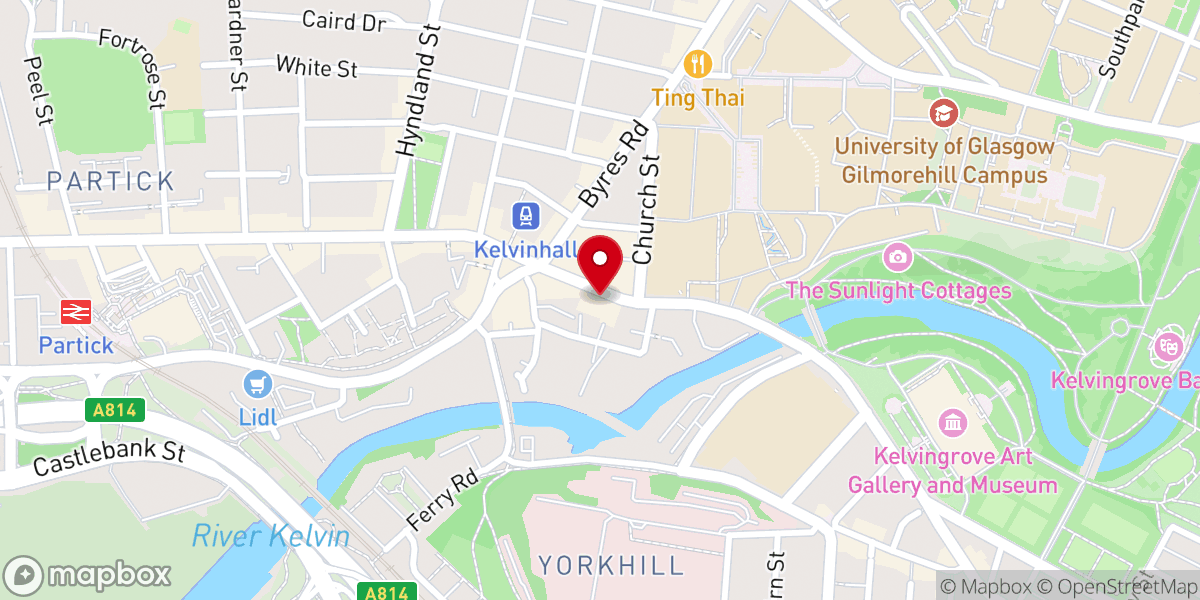 Map showing location of The Salvation Army Charity Shop Glasgow
