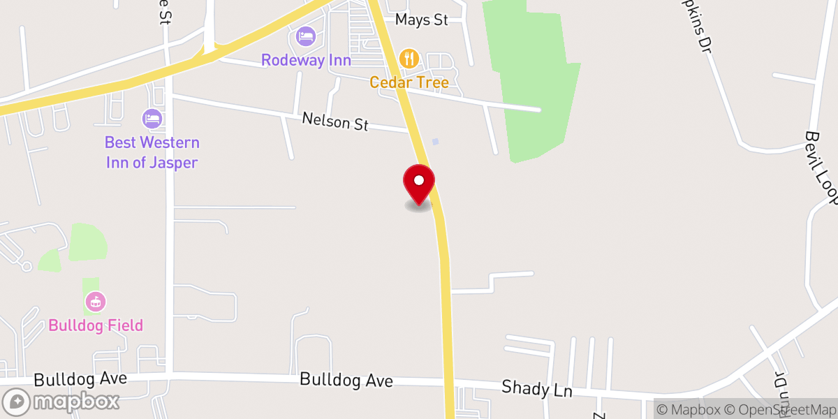 Map showing location of Harvest Church of Southeast Texas