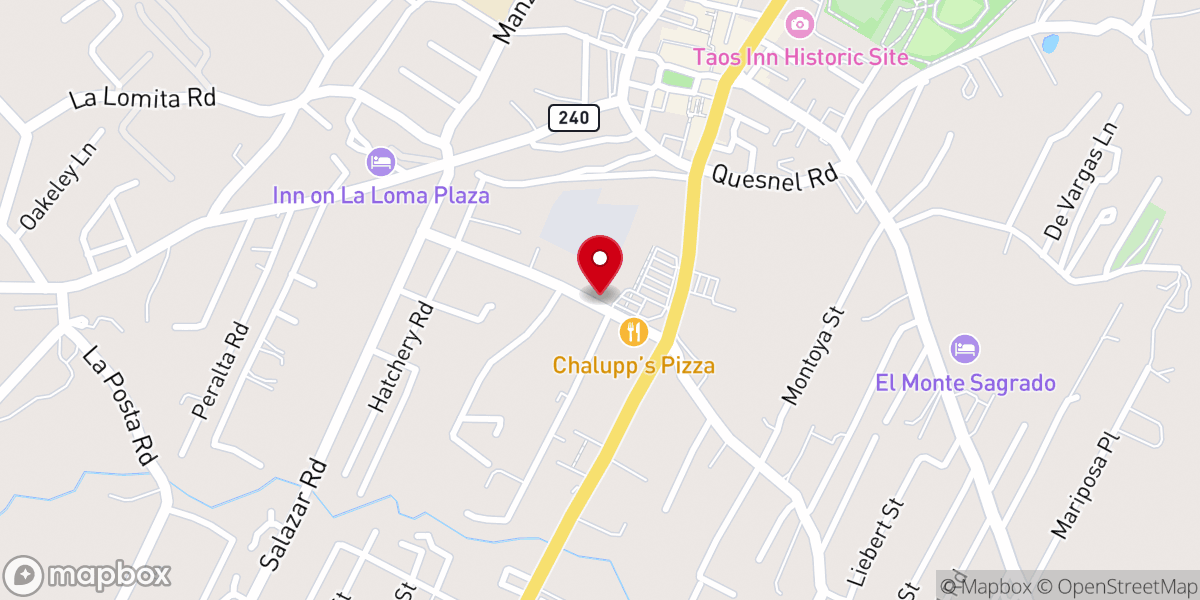 Map showing location of Church of Christ
