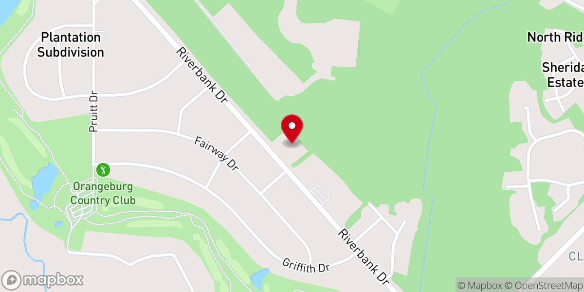 Map showing location of Holy Trinity Catholic Church