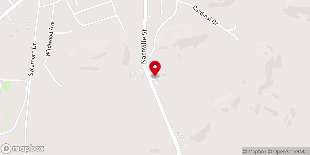 Map showing location of Grace Recovery Home