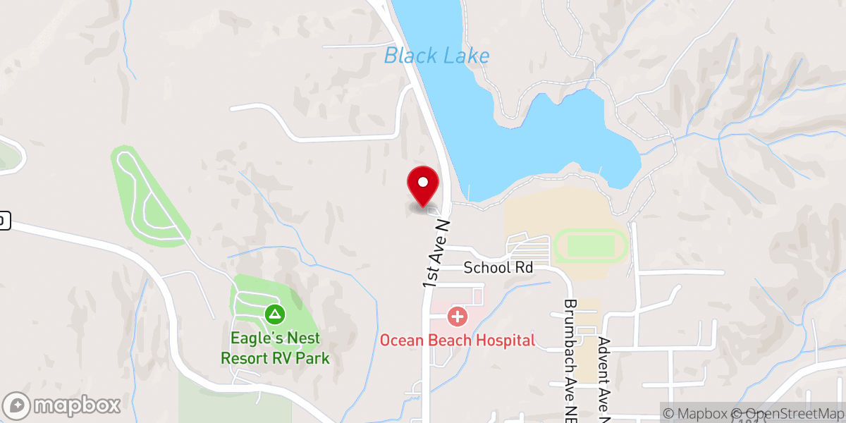 Map showing location of New Life Assembly of God