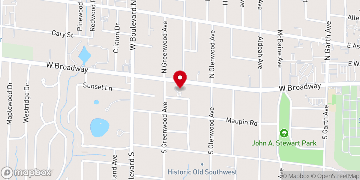 Map showing location of Christian Science Church