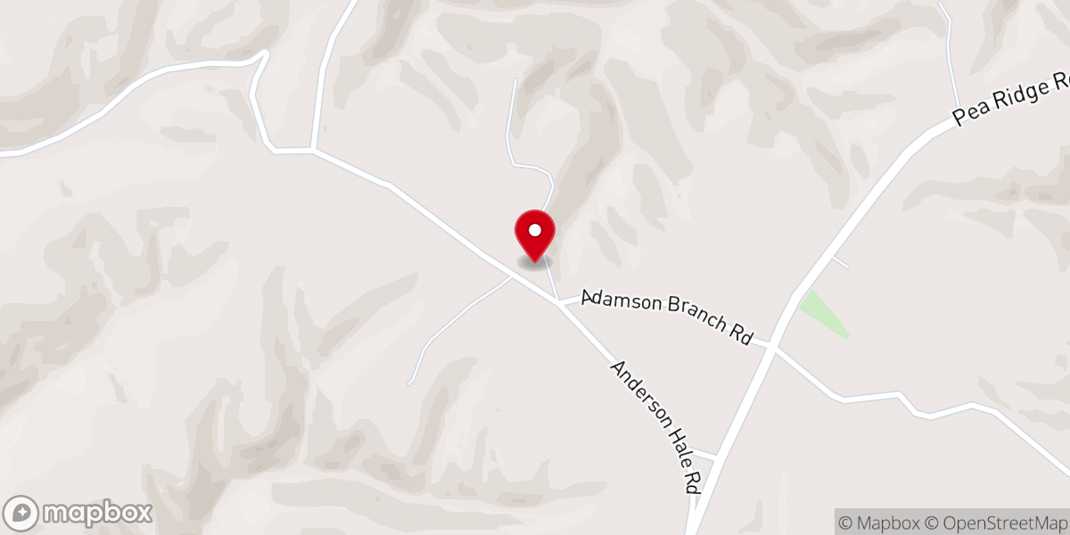 Map showing location of Mount Moriah Baptist Church