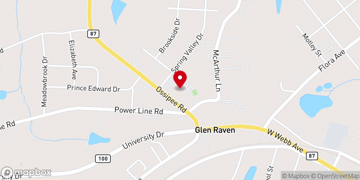 Map showing location of Peoples Church
