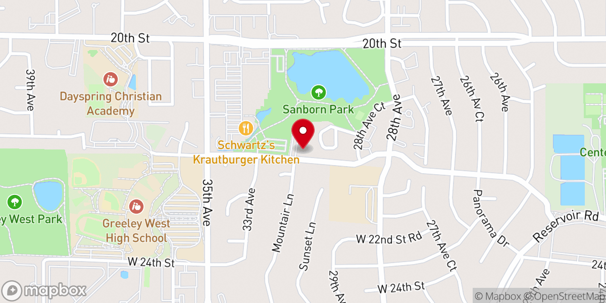 Map showing location of Living Grace Baptist Church