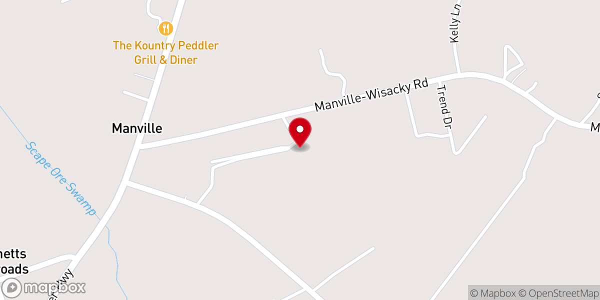 Map showing location of Hephzibah Bible Church