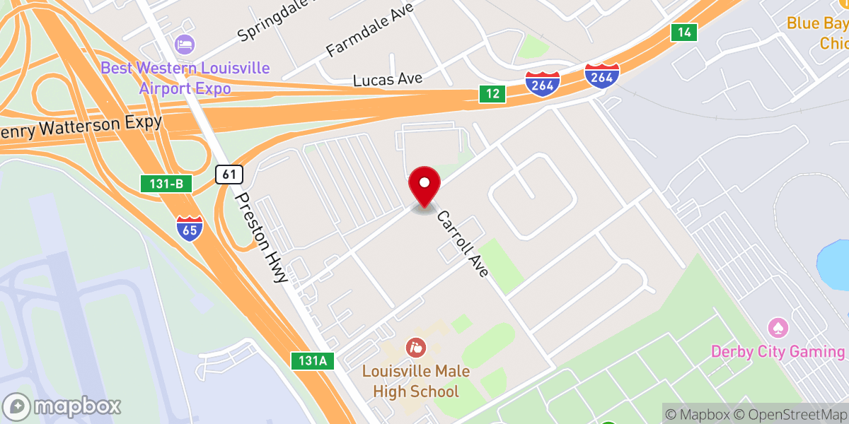 Map showing location of Farmdale Baptist Church